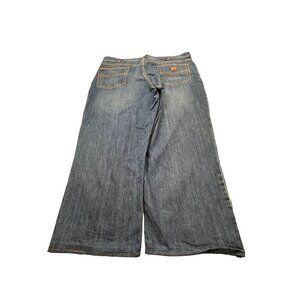 Carhartt 1889 Mens 40x25 Denim Blue Loose Straight Fit Jeans Baggy Short